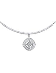 0.20CT DIAMOND SQUARE NECKLACE
