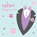 Handfinished Usher Card from Best Selling Range