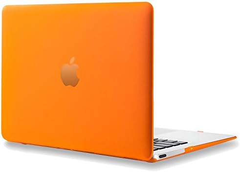 LEIMI ® - Retina 12-inch Rubberized Hard Case for MacBook 12 (Model: A1534 Release 2015 | MF855LL/A, MF865LL/A, MK4M2LL/A, MK4N2LL/A, MJY32LL/A, MJY42LL/A)-Orange