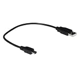 25cm USB 2.0 A - 5 Pin Mini B connects Camera ~ Tom Tom ~ Sat Nav ~ MP3 ~ Garmin GPS Cable / Lead / Wire / Cord