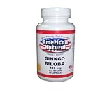 American Natural Ginkgo Biloba 500 mg 60 tabs Enhance Memory Antioxidant