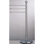 LUXURY Free-Standing Chrome Finish Swivel Arm Towel Rail Holder Stand [by Roper Rhodes]