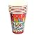Celebrate Hologram Happy Birthday Birthday Cake With Candles Plates and Cups
