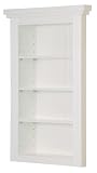 Racor HB103 Nooks Four Shelf Cabinet, White