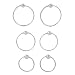 Sterling Silver Ball Hoop 3-pair Earring Set