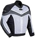 TOURMASTER/CORTECH INTAKE AIR 2 MOTORCYCLE JACKET WHT/SIL SIZE:MED
