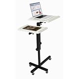 Oklahoma Sound Compact Mobile PRC100 Presentation Stand in Black and Ivory