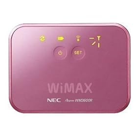 ���{�d�C ���o�C��WiMAX���[�^ AtermWM3600R �s���N PA-WM3600R(AT)P