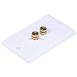 High Quality Banana Binding Post Decora Style Wall Plate for 1 Speaker - Coup...