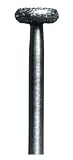 W2 Diamond Bur - Wheel Shaped Diamond Bur - Approximate Head Length 1.9mm, Head Diameter 4.5mm - 1/16