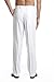 CONCITOR Men's Dress Pants Trousers Flat Front Slacks WHITE