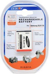 SLB11A 1600mAh Rechargeable Lithium Ion Battery Compatible with Samsung TL240, CL80, CL80, HZ30W, HZ35W, TL320, CL65 and similar Cameras