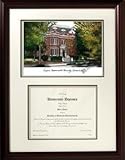 IMAGE OF Virginia Commonwealth University Scholar Scholar Mahogany Framed Lithograph w/Diploma Opening