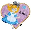 パイオニア 〈ディズニー〉アイロン接着アップリケ MY119 Alice