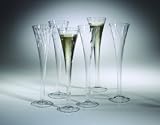 Set of Six Champagne Flutes