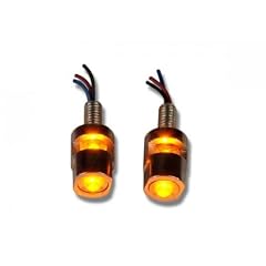 FK Automotive FKBP0101475 Nummernschildschrauben Set beleuchtet (2 St�ck) von FK mit je 2 LED in gelb (leuchtet nach vorne + zur Seite)12V