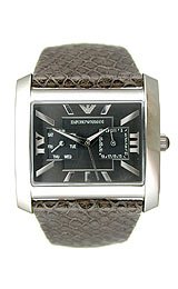 * Women's Emporio Armani Watch * Model AR5767 * Grey Python Embossed Leather