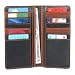 Men's Breast Wallets | Men's Breast Pocket Wallets - Derek Alexander Leather Men's Leather Breast Pocket Wallet (Black and Brandy)