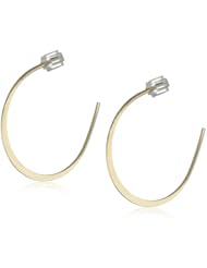 Melissa Joy Manning 14 Karat Gold Horseshoe Hoop Earrings