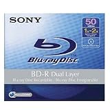 SONY BNR50RH Disc, Blu-ray, Dual Layer, 50GB, Write Once, 2X, Single Disc w/ Hang TabWrite Once, 2X, Single Disc w/ Hang Tab