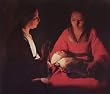 Georges de La Tour (The newborn child (birth of Christ?)) Art Poster Print - 13x19