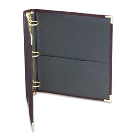 Samsill 15154 - Classic Collection Ring Binder Portfolio, 11 x 8-1/2, 1-1/2 Capacity, Burgundy-SAM15154
