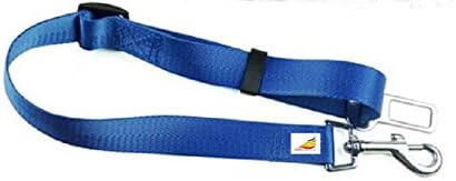 Lyzzo Seat Belt Extension for Dogs, Adjustable Safety Dog Leash for Travelling - Blue