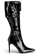 PIRATE-125, Womens Side Buckle 3.75 Inch Heel Boots.