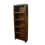 Dakota Tall Bookcase Dark Shade
