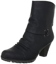 Rieker 98083-00, Damen Fashion Halbstiefel & Stiefeletten, Schwarz (nero 00), EU 36