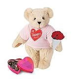 15" I Love You Teddy Beary Much Teddy Bear With Roses and Small Box of Chocolates