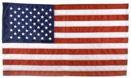 American Flag 2.5 by 4 feet Made in the USA Double Sticked Stripes made of Nylon #25403M