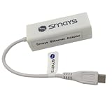 Smays Micro USB 2.0 5 Pin to Ethernet 10/100 m RJ45 Network LAN Adapter Card for Tablet & Phone