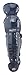 RAWLINGS 76DCW AGES 9-12 14.5 CATCHERS LEG GUARDS BLACK