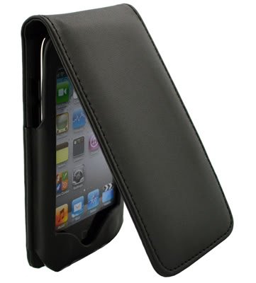 Black Friday Black Leather Folio Flip Up Folding Case Cover for Apple iPod Touch 4th Gen Generation 4G 8GB 32GB 64GB