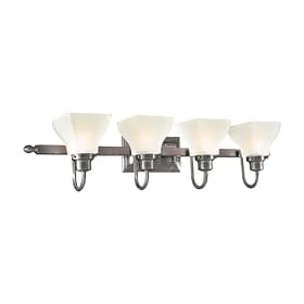 Minka Lavery Mission Ridge 5584-84 Large Reversible 4-LT 400w (10"H x 33"W) Vanity Light in Nickel