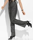 AK Anne Klein Petite Glenplaid Bootleg with Extend Tab