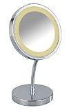 Produkt-Bild: Wenko 3656360100 Led Kosmetik-Standspiegel Brolo Durchmesser 15 cm