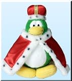 Disney Club Penguin 6.5 Inch Series 2 Plush Figure King [Includes Coin with C...