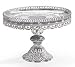 Cake Plate Stand Scalloped Metal 10 Diameter Ornate
