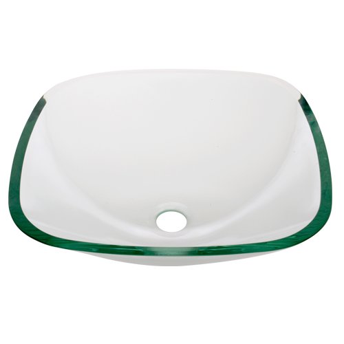 Geyser Clear Tempered Glass Bathroom Sink
