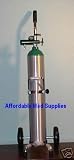 PORTABLE OXYGEN SYSTEM E TANK CYLINDER WITH CART & 15 LPM REGULATOR
