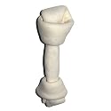 3 Champion Large White Rawhide Knotted Dog Bone Treats