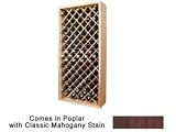 Wine Cellar Innovations Designer Series Collection Poplar with Classic Mahogany Stain Individual Diamond Bin 72x34x13-in.