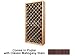 Wine Cellar Innovations Designer Series Collection Poplar with Classic Mahogany Stain Individual Diamond Bin 72x34x13-in.