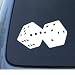 DICE - Car, Truck, Notebook, Vinyl Decal Sticker #1256 | Vinyl Color: White