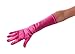 Showstopper Shiny Satin Elbow Length Gloves for Girls (Fuchsia, 4-7)