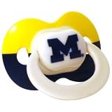 Baby Fanatic Michigan Wolverine One Pacifier-Official Licensed Collegiate Pacifier