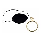 Eye Patch, Satin W Earring