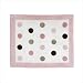 Pink and Brown Mod Dots Accent Floor Rug
